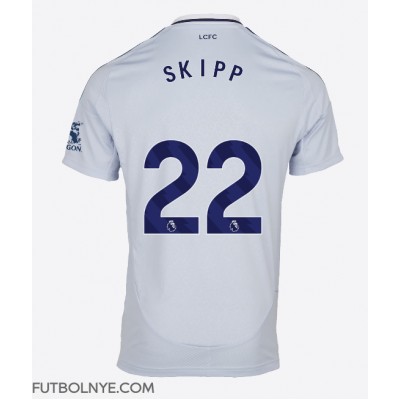 Camiseta Leicester City Oliver Skipp #22 Tercera Equipación 2024-25 manga corta Camiseta Leicester City Oliver Skipp #22 Tercera Equipación 2024-25 manga corta